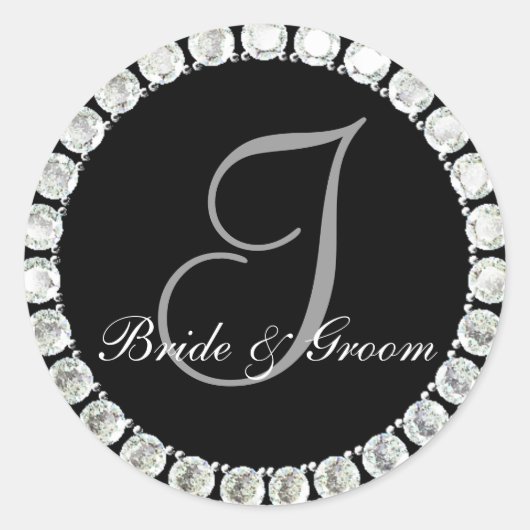 Diamond monogram I aanpasbaar zegel (Voorkant)