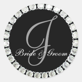 Diamond monogram J aanpasbaar zegel