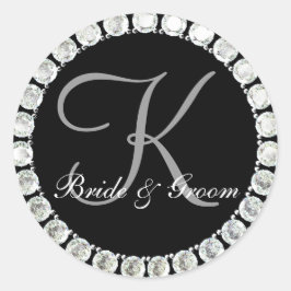 Diamond monogram K aanpasbaar zegel