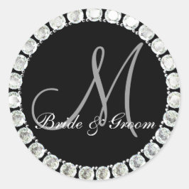 Diamond monogram M aanpasbaar zegel