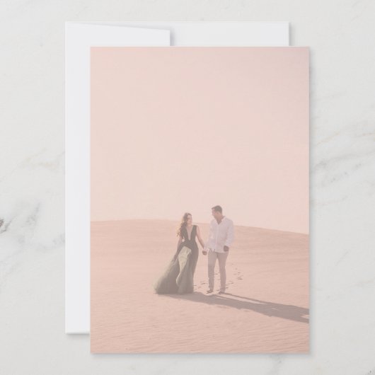 Diamond Monogram met druppelblauw huwelijk Kaart (Achterkant)