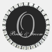Diamond monogram O aanpasbaar zegel (Voorkant)