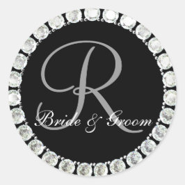 Diamond monogram R aanpasbaar zegel