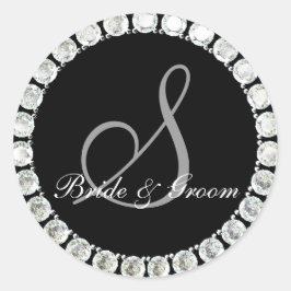 Diamond monogram S aanpasbaar zegel