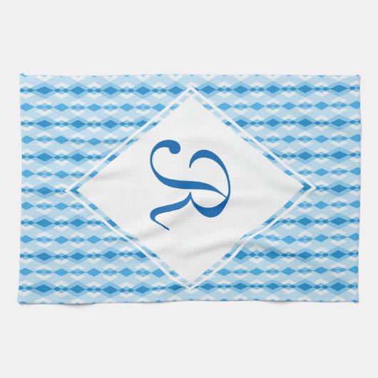 Diamond Monogram Theedoek (Horizontaal)