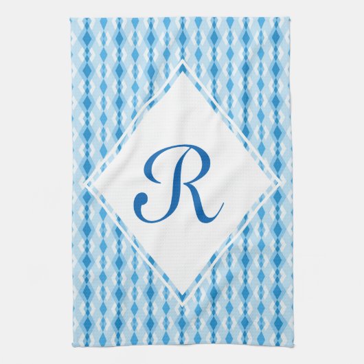 Diamond Monogram Theedoek (Verticaal)
