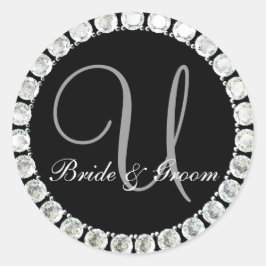Diamond monogram U aanpasbaar zegel