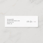 Diamond Moon-logo Mini Visitekaartje (Achterkant)