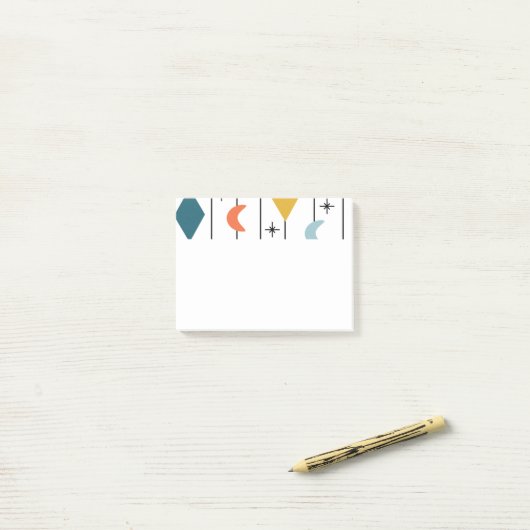 Diamond Moons Post-it® Notes (Op bureau)