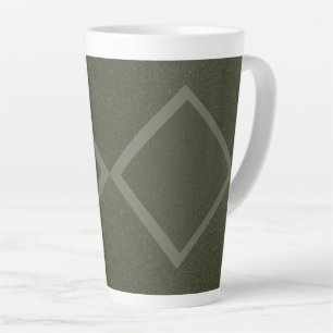 Diamond Moss Green Textuur Latte Mok