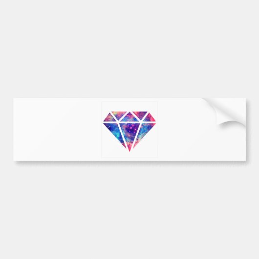 Diamond Nebula-ontwerp Bumpersticker (Voorkant)