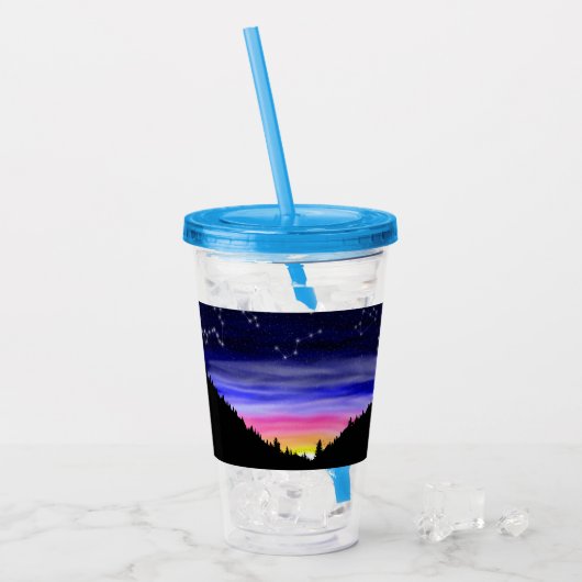 Diamond Night Acryl Tumbler Drinkbeker (Voorkant ijs)