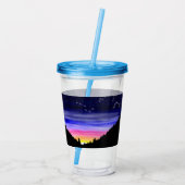 Diamond Night Acryl Tumbler Drinkbeker (Achterkant)