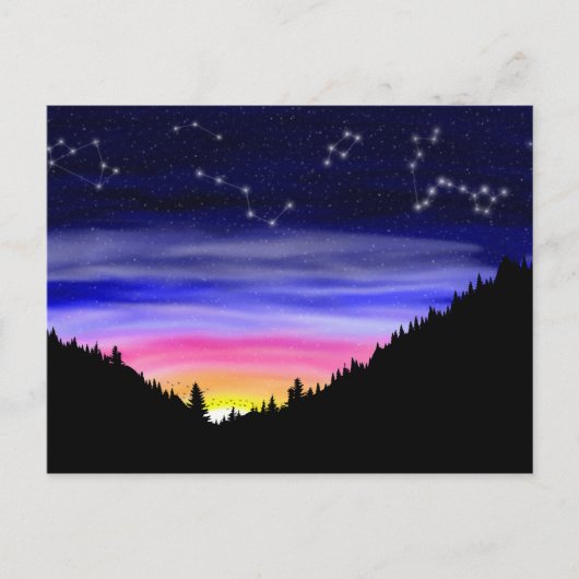 Diamond Night-Briefkaart Briefkaart (Voorkant)