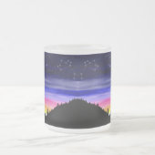 Diamond Night Frosted Glass Coffee Mok (Center)