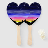 Diamond Night Handwaaier (Voorkant en achterkant)