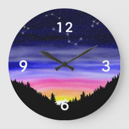 Diamond Night Large Clock Grote Klok