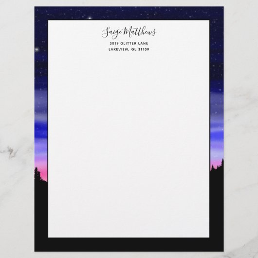 Diamond Night Letterhead Briefhoofd (Voorkant)