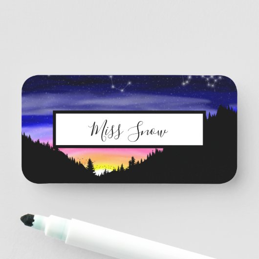 Diamond Night Name Tag (In situ)