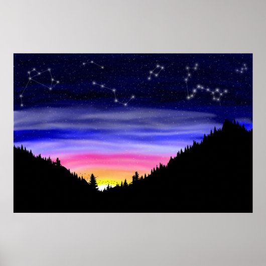 Diamond Night-Poster Poster (Voorkant)