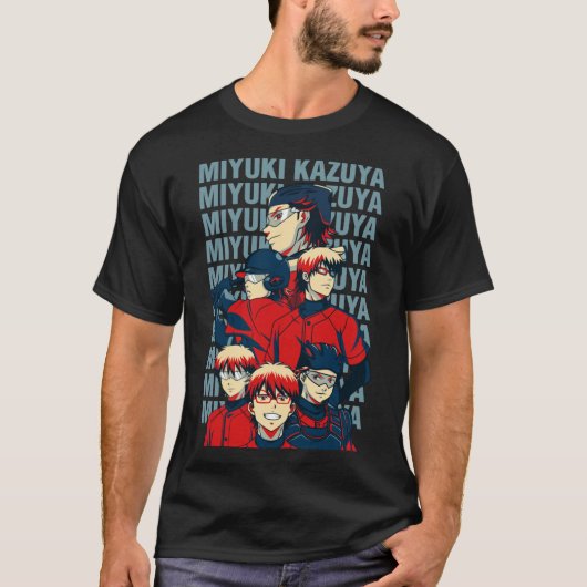 Diamond No Ace Miyuki Kazuya Catcher T-shirt (Voorkant)
