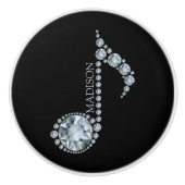 Diamond Note Ceramic Knob. Keramische Knop (Voorkant)
