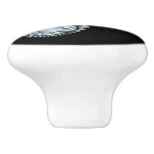Diamond Note Ceramic Knob. Keramische Knop (Zijkant)
