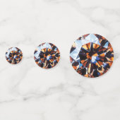 Diamond Oranje Crystal Pattern Confetti (Voorkanten)