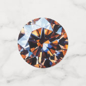 Diamond Oranje Crystal Pattern Confetti (Kleine voorkant)