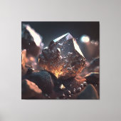 Diamond Ore Macro: Kimberlite Pipe Art Canvas Afdruk (Voorkant)