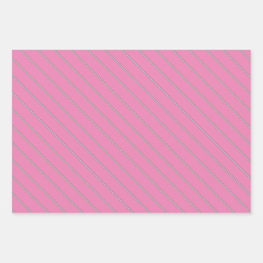 Diamond Ornaments- Wrapping Paper Sheet Set of 3 (Voorkant 3)