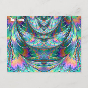 DIAMOND ~ Ozing Pastels ~ 3D Fractal Design ~ Briefkaart
