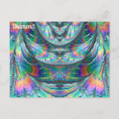DIAMOND ~ Ozing Pastels ~ 3D Fractal Design ~ Briefkaart (Voorkant)