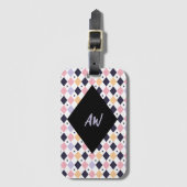 Diamond Paarse Roze met Spider Bagagelabel (Voorkant (verticaal))