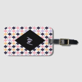 Diamond Paarse Roze met Spider Bagagelabel (Voorkant (horizontaal))