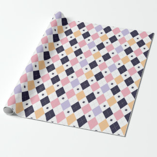 Diamond Paarse Roze met Spider Cadeaupapier