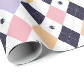 Diamond Paarse Roze met Spider Cadeaupapier (Rol Hoek)
