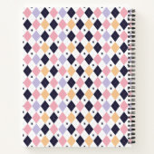 Diamond Paarse Roze met Spider Notitieboek (Achterkant)