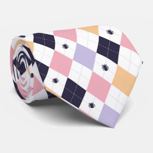 Diamond Paarse Roze met Spider Stropdas