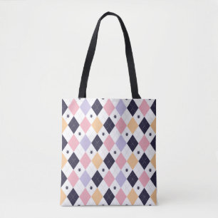 Diamond Paarse Roze met Spider Tote Bag