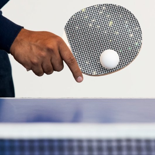 Diamond Paddles, briljante Paddles, wit kristal Tafeltennisbatje (Insitu)