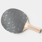 Diamond Paddles, briljante Paddles, wit kristal Tafeltennisbatje (Zijkant)