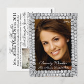 Diamond Pageant Headshot | Autograafkaart Briefkaart (Voorkant / Achterkant)