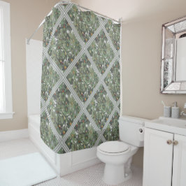 Diamond Painted Floral Pattern in any Color Douchegordijn