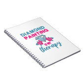 Diamond Painting is mijn therapie Notitieboek (Rechterzijde)