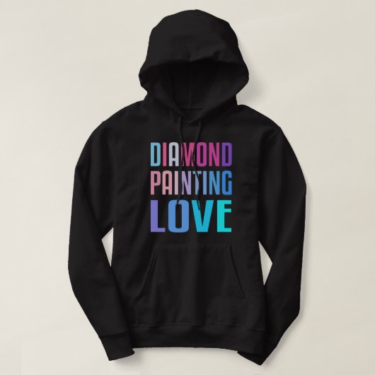 Diamond Painting Love Craft Hobby Afbeeldingen Ger Hoodie (Design voorkant)