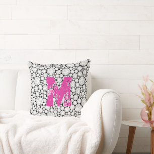 Diamond Pareltjes INITIAAL Glam Chic Grunge Roze Kussen