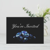 Diamond party-uitnodiging kaart (Staand voorkant)