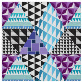 Diamond Patchwork Paars Stof (Swatch)