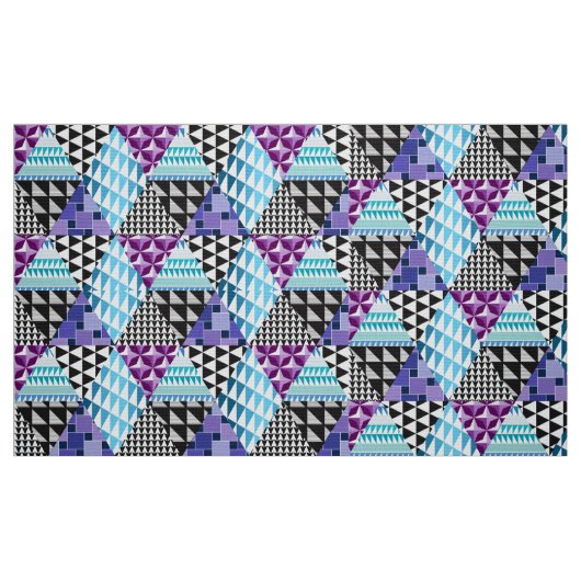 Diamond Patchwork Paars Stof (Fat Quarter)